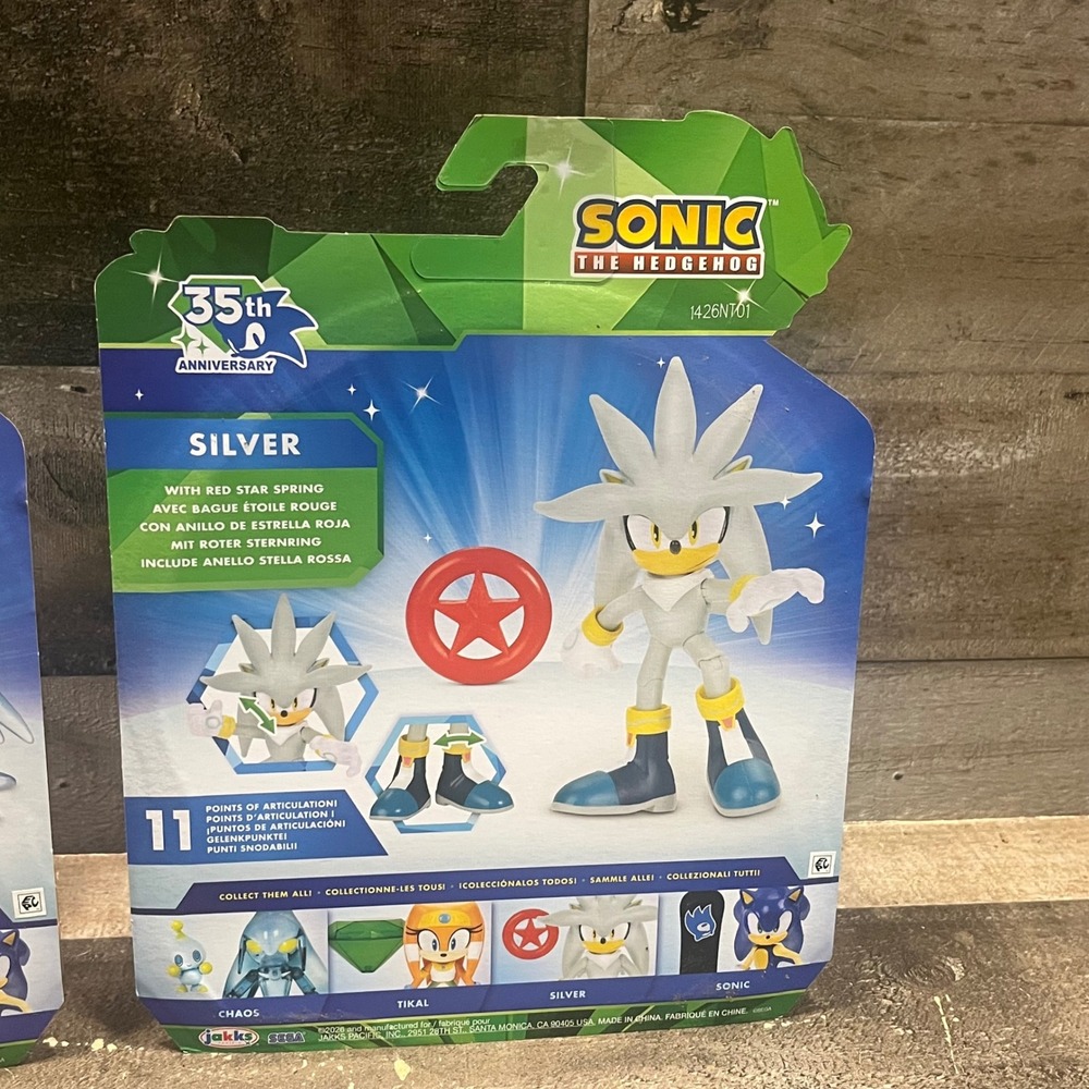 Jakks Sonic the Hedgehog 35th Anniversary Chaos & Silver Action Figure Set - Picture 10 of 10